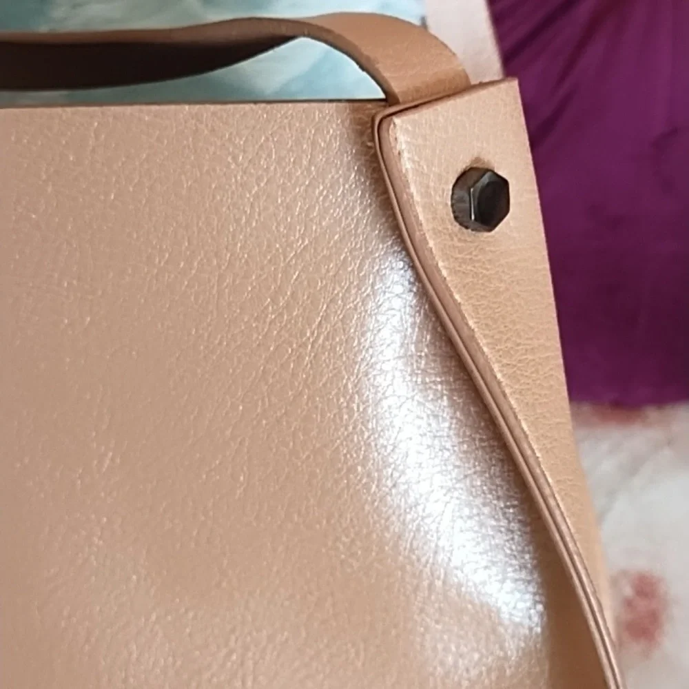 Neiman Marcus Rose Gold Metallic Tote